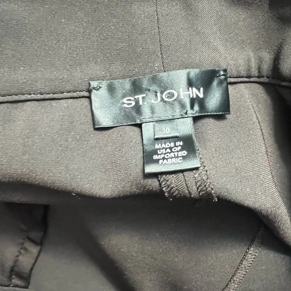 St. John Brown Cropped Ankle Dress Pants Trousers Size US 10 - Picture 12 of 12